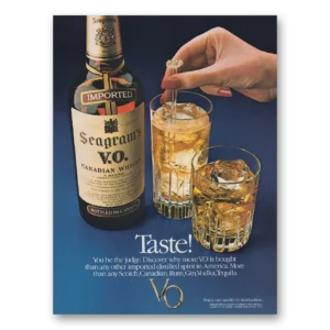 1982 Seagrams VO Whisky Print Ad | Be Judge