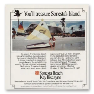 1982 Sonesta Beach Hotel Print Ad | Key Bicayne