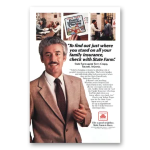 1982 State Farm Insurance Print Ad | Terry Cropp