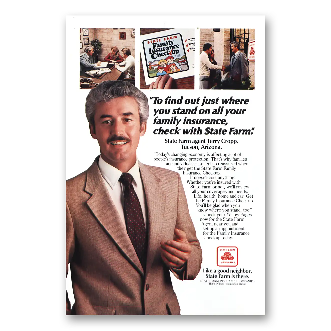 1982 State Farm Insurance Print Ad | Terry Cropp