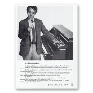 1982 Steinway Piano Print Ad | Cost Less