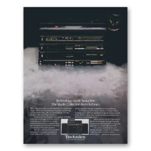 1982 Technics Studio Collection Print Ad | Technology Seductive