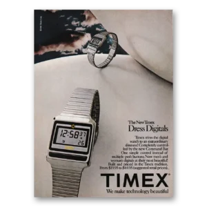1982 Timex Watch Print Ad | Dress Digitals