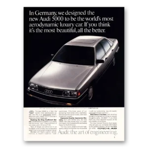 1983 Audi 5000 Print Ad | Germany