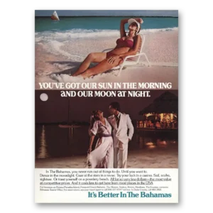 1983 Bahamas Print Ad | Sun Morning