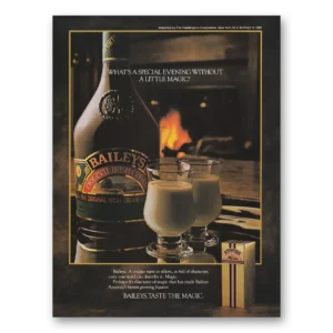 1983 Bailys Irish Cream Print Ad | Special Evening
