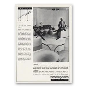 1983 Bloomingdales Print Ad | Interior Style