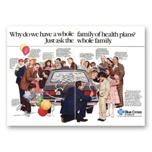 1983 Blue Cross Insurance Print Ad | Whole Family