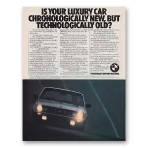 1983 BMW 5 Series Print Ad | Chronologically New