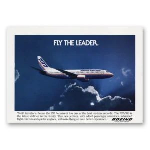 1983 Boeing 737 Print Ad | Fly Leader