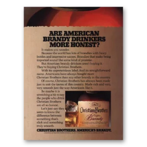 1983 Christian Brothers Print Ad | Brandy Drinkers
