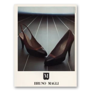 1983 Bruno Magli Shoes Print Ad | Womens Heel