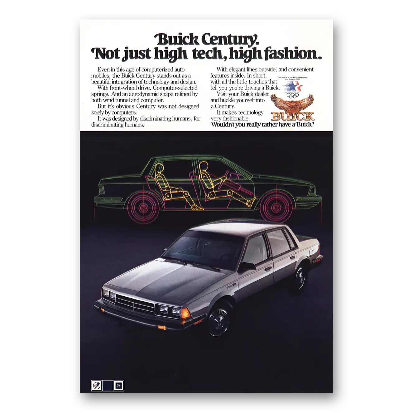 1983 Buick Century Print Ad | Not Just High Tech