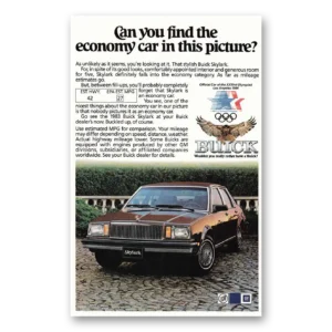 1983 Buick Skylark Print Ad | Economy Car