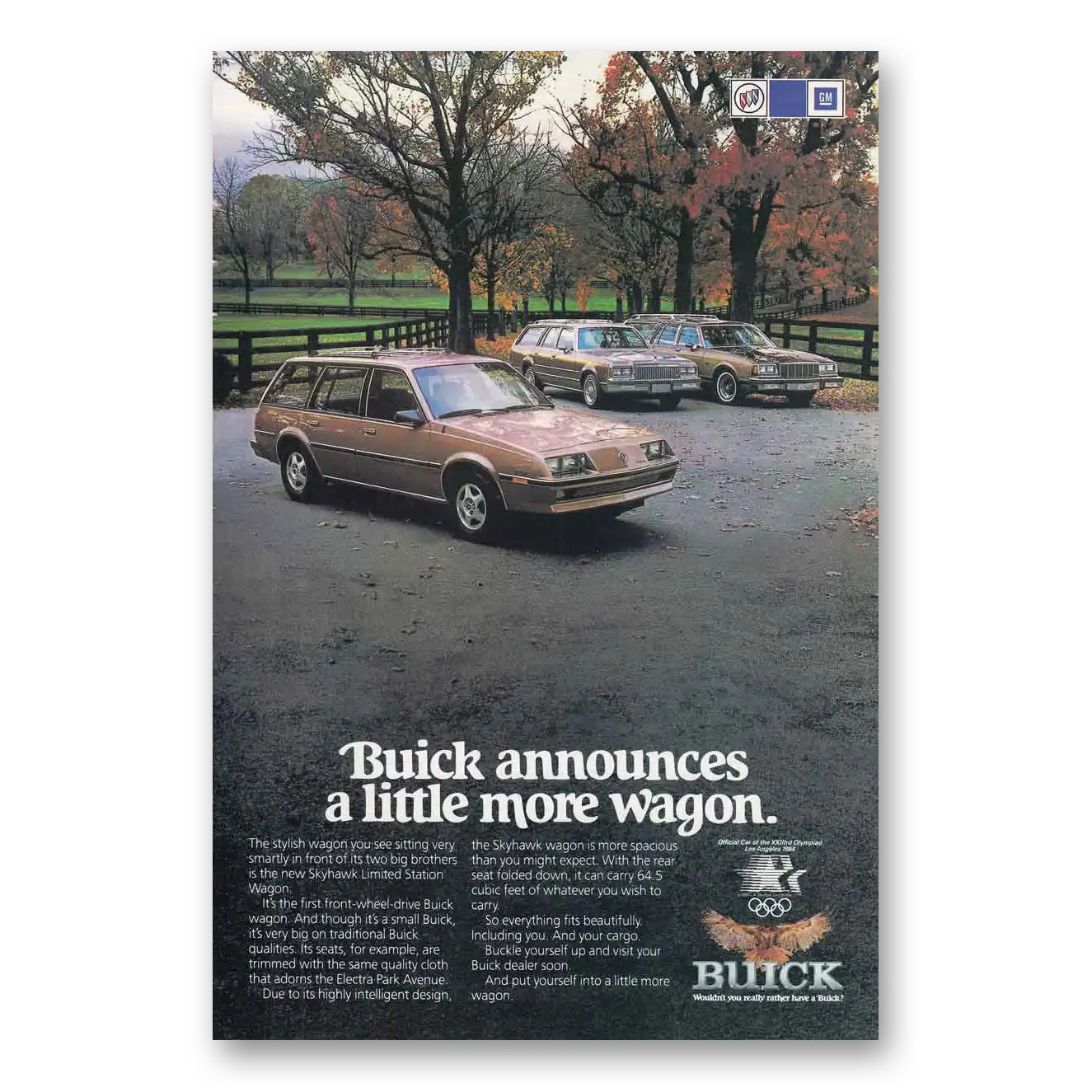 1983 Buick Skyhawk Print Ad | Little More