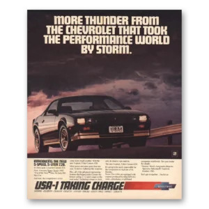 1983 Chevrolet Camaro Print Ad | More Thunder