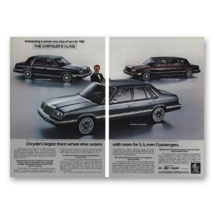 1982 Chrysler Print Ad | Ricardo Montalban