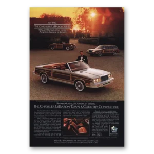 1983 Chrysler LeBaron Print Ad | Convertible