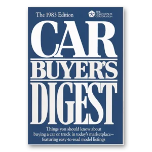 1983 Chrysler Corporation Print Ad | Car Buyers Digest