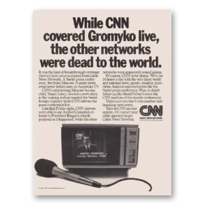 1983 CNN Print Ad | Gromyko Live