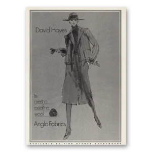 1983 Anglo Fabrics Print Ad | David Hayes