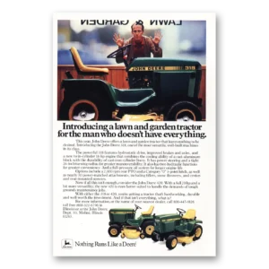 1983 John Deere Mowers + Tractors Print Ad | Man Who