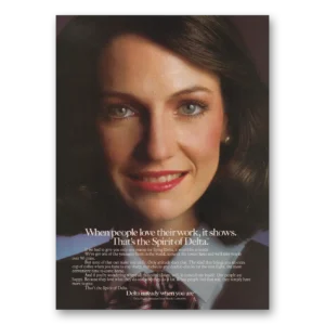 1983 Delta Air Lines Print Ad | People Love Work