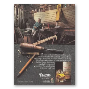 1983 Dewars White Label Print Ad | Build Wherry
