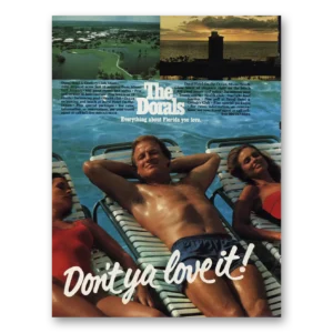 1983 Doral Hotel Print Ad | About Florida
