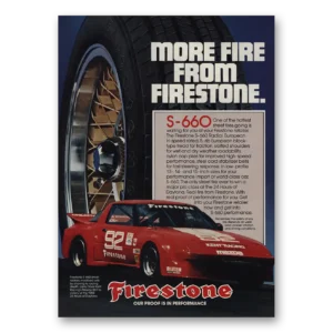 1983 Firestone Tires Print Ad | More Fire