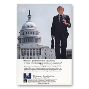 1983 First Jersey Securities Print Ad | Bob Brennan