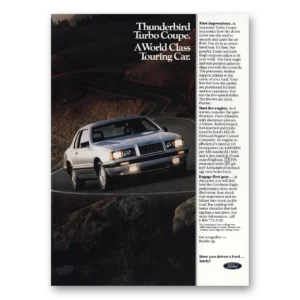 1983 Ford Thunderbird Print Ad | Turbo Coupe
