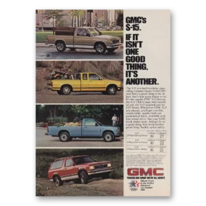 1983 GMC S15 Pickup Truck Print Ad | One Good Thing