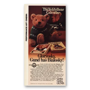 1983 Gund Teddy Bear Print Ad | Gloryosky Gund
