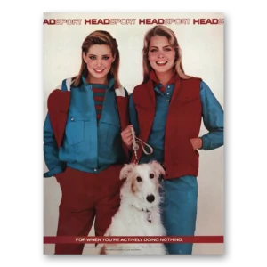 1983 Head Sport Print Ad | Doing Nothing