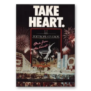 1983 One From the Heart Promo Print Ad | Take Heart