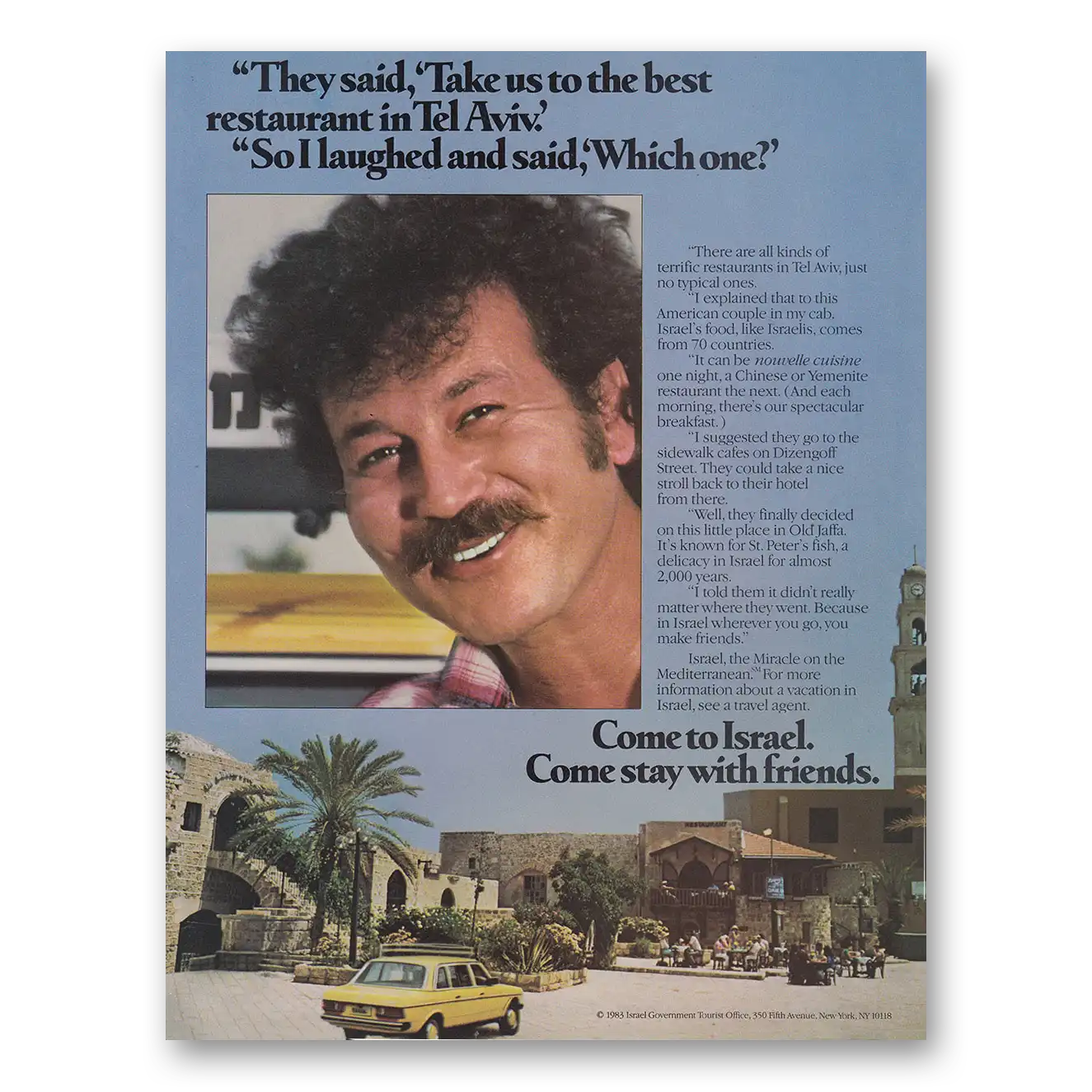 1983 Israel Print Ad | Tel Aviv