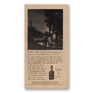 1983 Jack Daniels Print Ad | Some Days Visitors