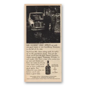 1981 Jack Daniels Print Ad | Mr Hubert Sims Apples