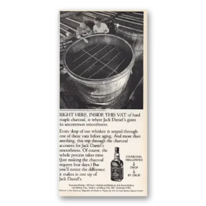 1983 Jack Daniels Print Ad | Right Here Inside This Vat