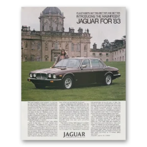 1982 Jaguar Print Ad | Getting Better