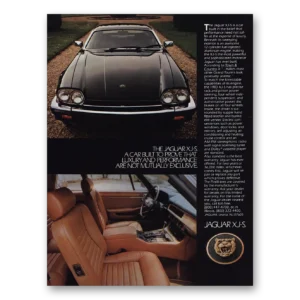 1983 Jaguar XJS Print Ad | Car Built To Prove