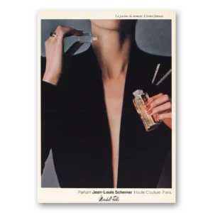 1983 Jean Louis Scherrer Perfume Print Ad | Haute Couture
