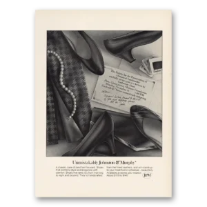 1983 Johnston & Murphy Print Ad | Unmistakably