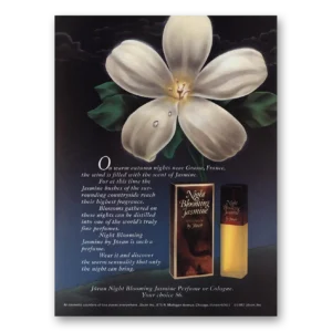 1983 Night Blooming Jasmine Perfume Print Ad | Autumn Nights