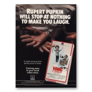 1983 King of Comedy Promo Print Ad | Rupert Pupkin
