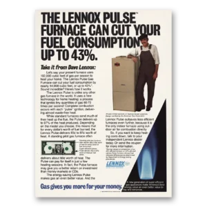 1983 Lennox Print Ad | Pulse Furnace