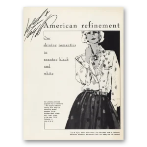1983 Lord & Taylor Print Ad | Shining Romantics