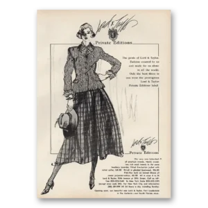 1983 Lord & Taylor Print Ad | Private Editions