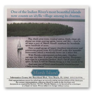 1983 Marsh Island Print Ad | Indian Rivers
